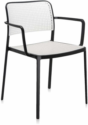 Kartell Audrey Chair With Arms - Black/White