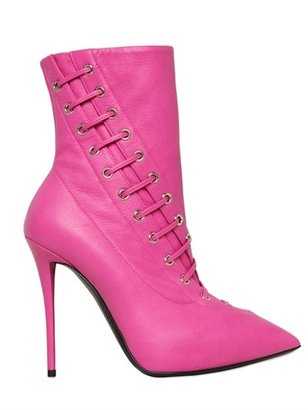 Giuseppe Zanotti 115mm Twisted Laces Leather Boots