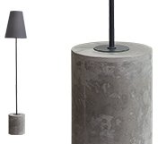 Ira Floor Lamp, Harrier Grey
