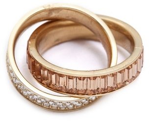 Michael Kors Pave & Baguette Crossover Ring