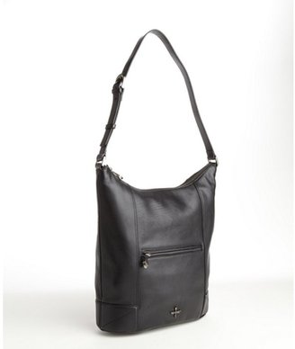 Pour La Victoire black grained leather 'Marcelle Hobo' bag