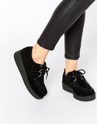 B.young Truffle Lace Up Creeper Shoes