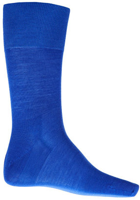 Falke Blue Airport Wool and Cotton-Blend Socks