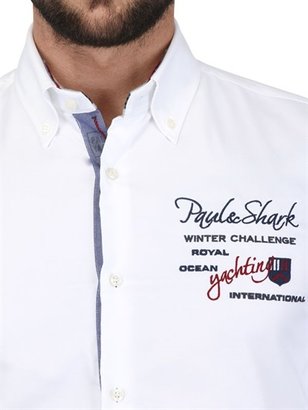 Paul & Shark Embroidered Cotton Oxford Shirt