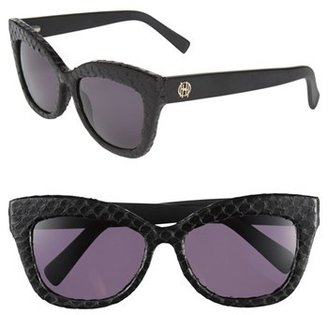 House Of Harlow 'Linsey' 56mm Genuine Python Sunglasses