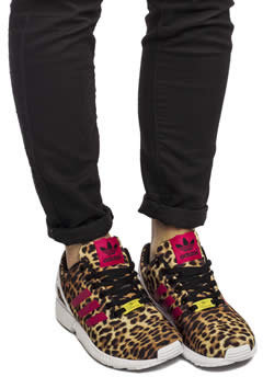 adidas Womens Zx Flux Leopard Trainers