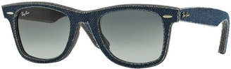 Ray-Ban Men's Denim Wayfarer Sunglasses, Dark Blue