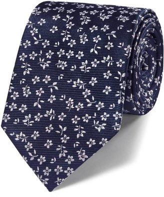 Charles Tyrwhitt Classic navy floral tie