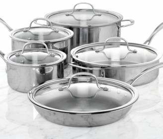 Calphalon Tri-Ply Stainless Steel 10-Pc. Cookware Set