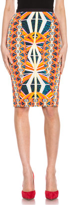 Peter Pilotto H Viscose-Blend Skirt in Ikeru Orange