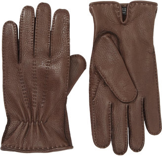 Barneys New York Pick Stitched Gloves