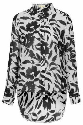Topshop Womens **Sass Print Blouse by Goldie - Ivory