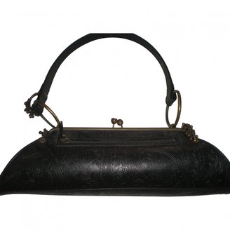 John Galliano Black Leather Handbag