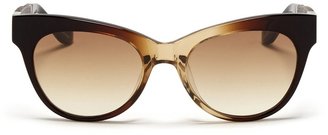 The Row x Linda Farrow leather temple gradient sunglasses