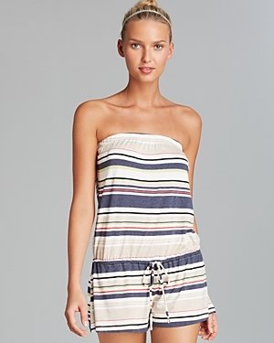 Lucky Brand Lucky Neutral Territory Romper Swim Cover Up