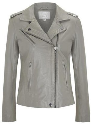 Trilogy Harley Leather Jacket in Stone