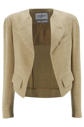 Yves Saint Laurent 2263 Yves Saint Laurent Silk-Blend Weave Jacket