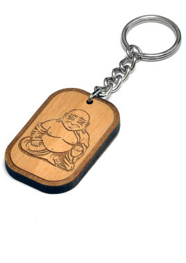 SwaggWood Buddha Wood Key chain