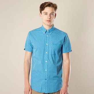 Ben Sherman Bright blue grid checked shirt