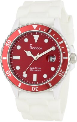 Freelook Men's HA1433-2H Sea Diver Jelly White Silicone Band with Dial Watch