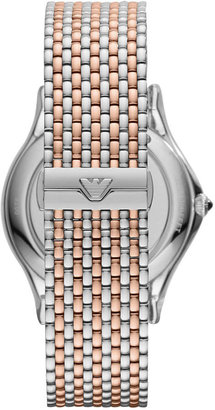 Emporio Armani Swiss Made Quartz 40mm Two-Tone Watch, Rose Golden