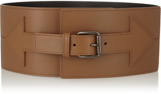 Tomas Maier Arrow leather waist belt