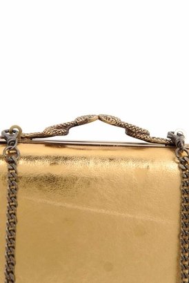 House Of Harlow Marley Clutch in Gold Distressed