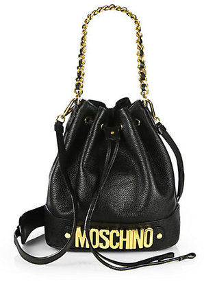 Moschino Lettering Bucket Bag