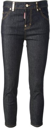 DSquared 1090 DSQUARED2 'Pat' skinny cropped jeans