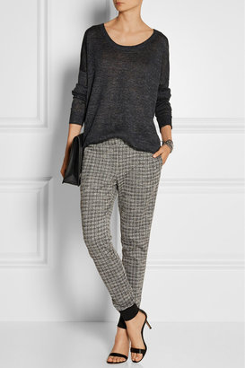 Thakoon Patterned ponte tapered pants