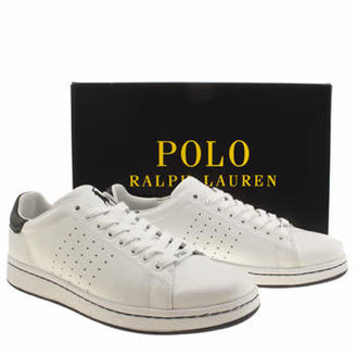 Polo Ralph Lauren mens white & navy wilton shoes