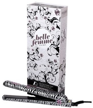 Bibasque Hair Tools Belle Femme Ceramic Ionic Flat Iron Platinum Zebra