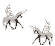 ASOS Unicorn Stud Earrings - Silver