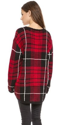 UNIF Jumbo Plaid Sweater