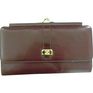 Celine Burgundy Leather Wallet