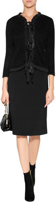 Alberta Ferretti Wool Skirt in Black