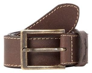 Wrangler Brown stitched leather belt