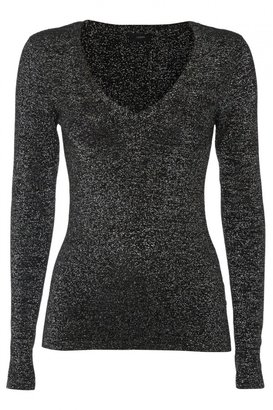 Joseph Wool & Silk Blend Metallic Sweater