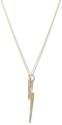 Ileana Makri Diamond & gold Thunderbolt necklace