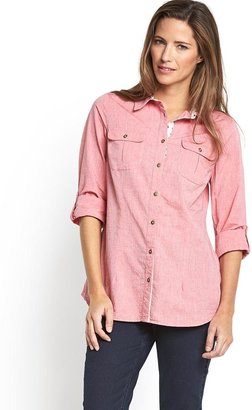 Savoir Casual Shirt - Pink Chambray