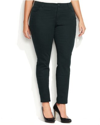 INC International Concepts Plus Size Colored Skinny Pants