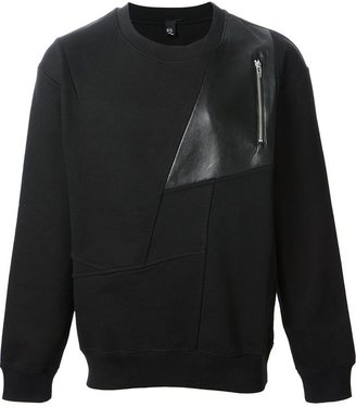 McQ zip detail sweatshirt