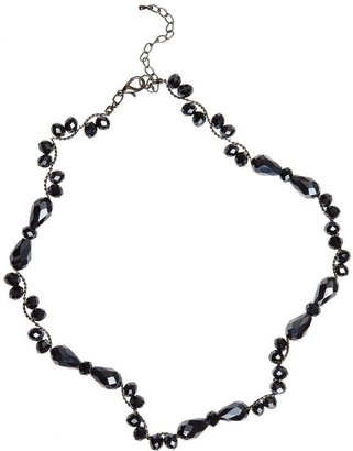 Jacques Vert Navy beaded necklace