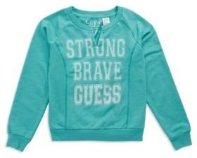 GUESS Girls 2-6x Strong Brave Sweatshirt