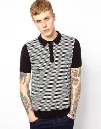 Fred Perry Knit Polo with Pattern