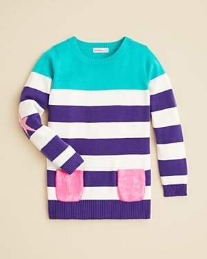 Design History Girls' Stripe Sweater Tunic - Sizes 2-6X