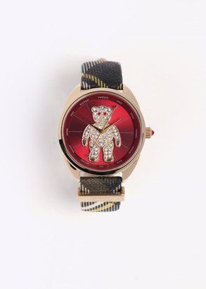 Vivienne Westwood Ladies Watches Crazy Bear Watch - Grey / Red