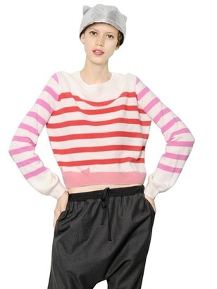 Tsumori Chisato Cats By Striped Wool Blend Sweater