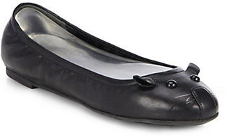 Marc by Marc Jacobs Mouse Leather Ballet Flats