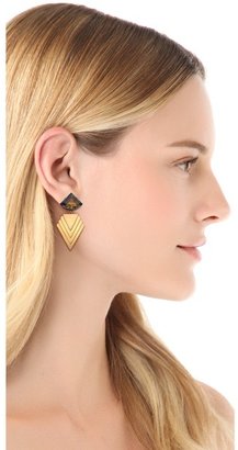 Sandy Hyun Geometric Drop Earrings